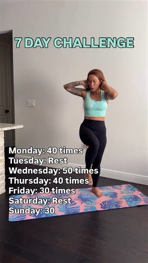 9.7K views · 2.9K reactions | 7 DAY WORKOUT CHALLENGE ✨ perfect for beginners! Link in my bio to get 7 free days on my fitness app. | Sia Cooper | Facebook
