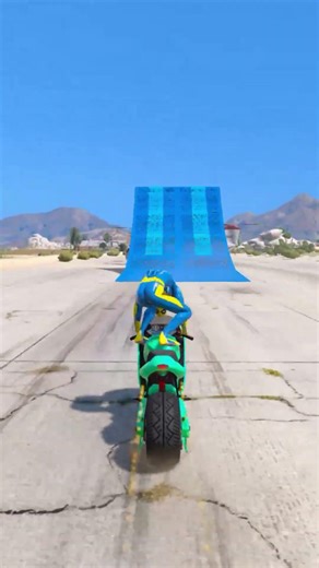 GTA V SPIDERMAN VS ALIEN BIKE STUNT CHALLENGE#shorts