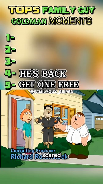 Top 5 Iconic Family Guy Goldman Moments