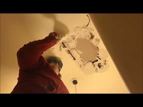 Hole in Lath and Plaster Ceiling Repair
