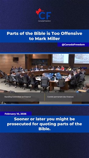 CanadaFreedom on Instagram: "Liberal minister Mark Miller is okay with people being prosecuted if its "too offensive" to Mark Miller."