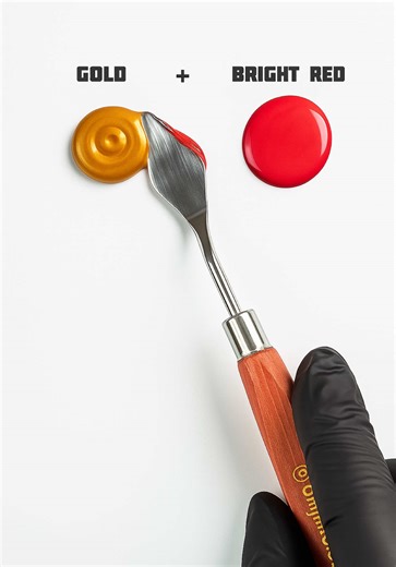 Color Mixing Magic: Create Metallic Brown from Gold