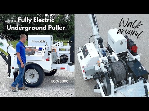 Electric Powered Underground Cable Puller - ECO-8000 Pure Power