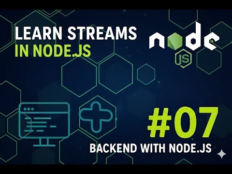 Learn Streams in Node.js #07 | Backend with Node.js |#trending #trendingvideo #backenddevelopment