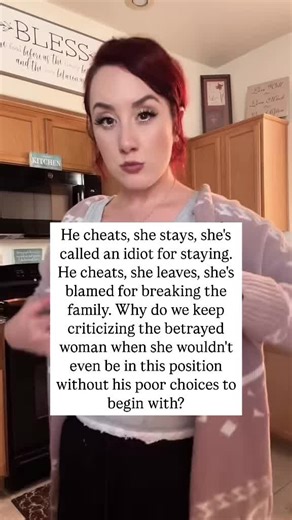 He cheats, She stays, she’s mocked. She leaves, she’s blamed. And somehow, she becomes the villain in a story that started with his betrayal? Make it make sense. Here’s the truth no one wants to admit: Society punishes the betrayed woman no matter what she chooses. But he gets to be “a good dad,” “working on himself,” or “just made a mistake.” Meanwhile, she’s judged, isolated, and told to “get over it.” No, We’re done with that narrative. If you’ve been betrayed and you’re carrying the weight o
