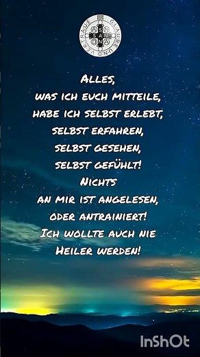 selbst erlebt - Geistheiler Sananda