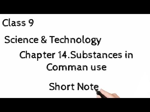 Class 9 Science Chapter 14 Substance in Common Use Short Notes | SSC Std.9 Science Chapter 14 Notes