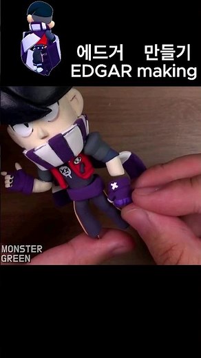 브롤스타즈 에드거 만들기 I made brawl stars EDGAR with air dry clay #brawlstars