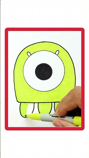 Aprende a Dibujar y Colorear al ALIEN VERDE De POCOYÓ