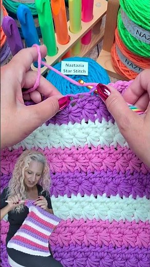 This satisfying star stitch pattern creates stunning texture!