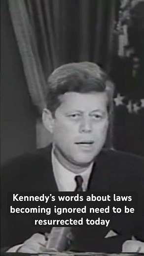 Kennedy’s speech about our legal system #jfk #johnfkennedy #laws #americanhistory #constitutionallaw