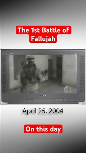 The First Battle of Fallujah ends in a ceasefire