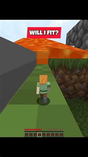 Minecraft Will I Fit? Try Not to Get Stuck Challenge!