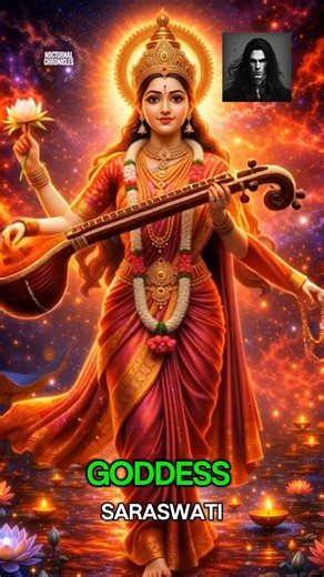 𝗦𝗮𝗿𝗮𝘀𝘄𝗮𝘁𝗶: 𝗧𝗵𝗲 𝗘𝘁𝗲𝗿𝗻𝗮𝗹 𝗙𝗹𝗼𝘄 𝗼𝗳 𝗪𝗶𝘀𝗱𝗼𝗺 A timeless Hindu story of Goddess Saraswati—the divine embodiment of wisdom, learning, and sacred music. A reminder that true knowledge flows gently, yet shapes the entire universe. ⚠️ Disclaimer: This content uses AI-generated video and narration to present a traditional Indian cultural and spiritual concept for educational and inspirational purposes. It is created with deep respect for Hindu beliefs and traditions. No claims 