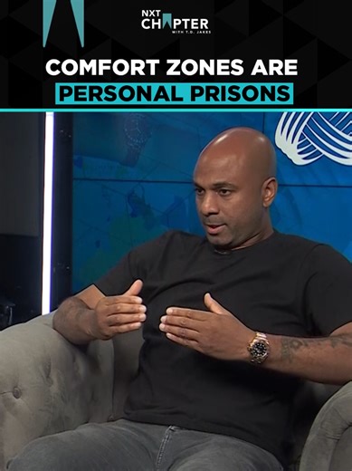 Are our comfort zones limiting us? Watch the full episode with Wallo now on NXT Chapter Podcast YouTube, and listen on iHeart or wherever you stream your podcasts. #TDJakes #NXTChapter #Wallo #comfortzone