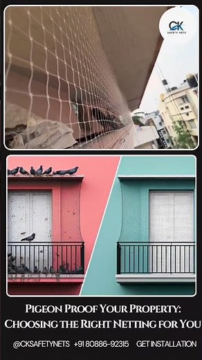 Pigeon Proofing Your Property? This is the Netting You Need. Birds net for balcony