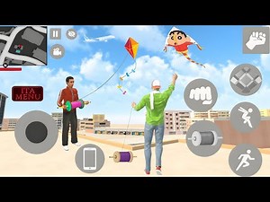 Jack And Shinchan Are Flying Kites 🪁🥳 in Indian Theft Auto Simulator | New Update 🤩💥