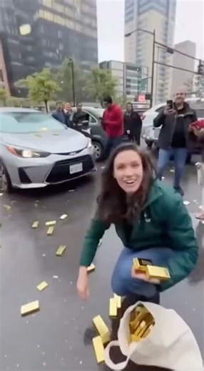 Golden Rain STUNS Everyone in the City! 😱💰