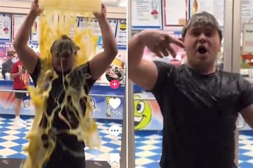 Slobby Long Island ‘social media prankster’ who dumps eggs, beans on himself busted for secretly filming in strangers’ houses