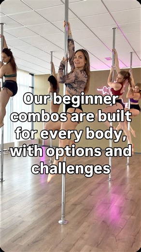 This is a static beginner combo in our studio ✨ Beginner doesn’t mean easy — it means smart progression. From week 1, we work on climbing technique, slide downs, and sit variations. The climb itself can be a challenging trick: it requires not only proper technique, but also strength and control. That’s why this combo always comes with options: • Do one climb if you’re still building strength • Add extra climbs or variations if you’re ready for more challenge In our studio, it’s important that ev