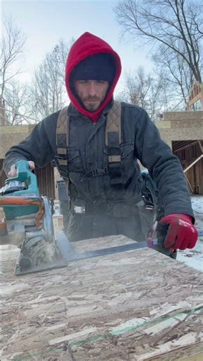 Try this trick for repeating plywood rip cuts. Helps if you’re on the pile and it’s not iced over.