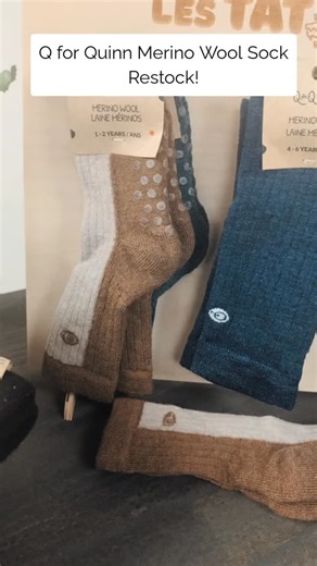 merino wool socks restock! these sold fast last time so get yours while still available ✨ #kidscollective #merinowool #socks #qforquinn | Kids Collective Muskoka