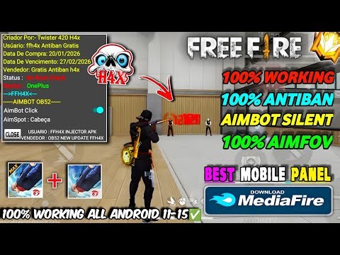 Antiban FF Panel🔥Free Fire Injector🔥Ob52 Free Fire Hack😈FF panel Hack Mobile|FF Hack|FF Injector