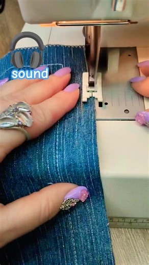 Sewing Denim with Zigzag Stitch 🧵 ASMR Sewing Sounds