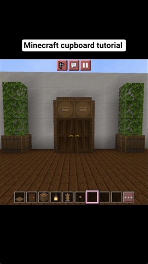 minecraft cupboard tutorial #minecraft #minecraftshorts #youtubeshorts #tutorial #minecrafttutorial