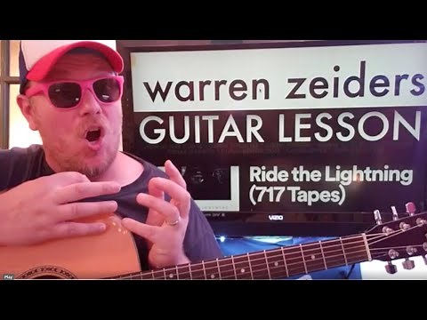 How To Play Ride The Lightning guitar Warren Zeiders // easy guitar tutorial beginner lesson chords