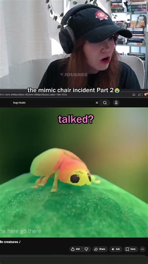 the mimic chair talked while journee was gone 😭 #journee #skyrimmods #dagothur
