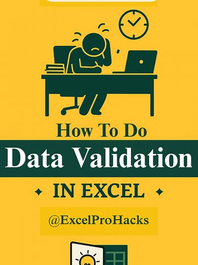 Data Validation Tips for Excel Users