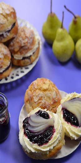 103K views · 784 reactions | My mums scone tips and a lovely recipe for Pear and Almond Scones. | Scrummy | Facebook