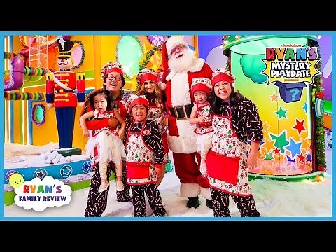 Ryan's Mystery Playdate Christmas Special with Santa and Rosanna Pansino!!!