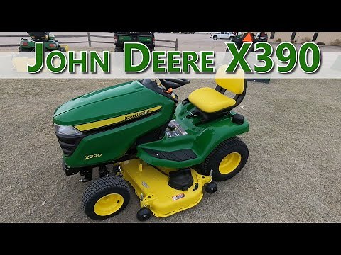 Ins and Outs! This is the John Deere X390 Riding Mower.