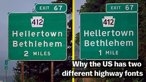 244K views · 2.3K reactions | The next time you're on a roadtrip in the US, keep an eye out for these subtle text differences on the signs | Vox | Facebook