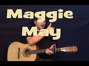 Maggie May (Rod Stewart) Easy Guitar Lesson How to Play Tutorial