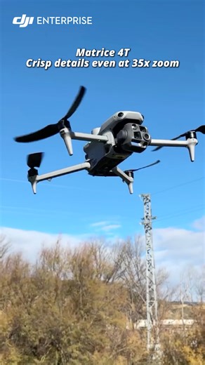 Inspecting a powerline at 35x zoom 🔍 See how telephoto stabilization transforms long-range inspections with the DJI Matrice 4T. Even beyond 35x zoom, M4T maintains sharp, steady foreground detail, helping inspectors capture precise visuals even in complex utility environments. Clarity at distance. Confidence in every decision. 🎬 droneguru es #djienterprise #matrice4t #powerlineinspection #utilityinspection | DJI Enterprise