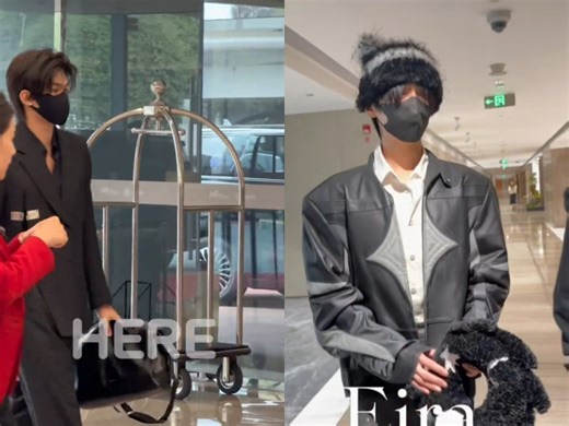 云旗郝熠然3.19成都机场出发:高嘉辉普普就这么花瓜分明！