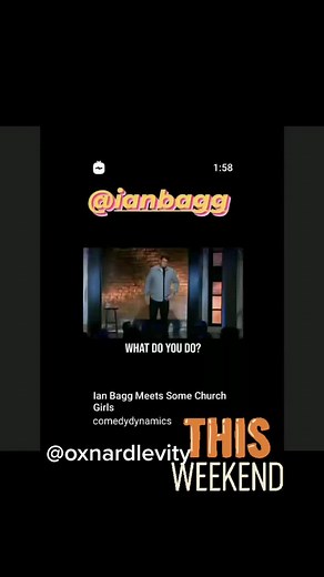 This weekend at Oxnard Levity, go to ianbqgg.com for tickets.#livecomedy