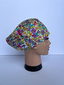 Floral Scrub Cap: Adjustable Cotton Surgical Cap for Women - Etsy Australia