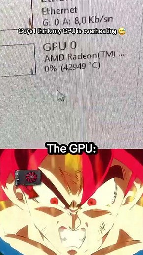 GPU temp 42949°C 💀🔥
