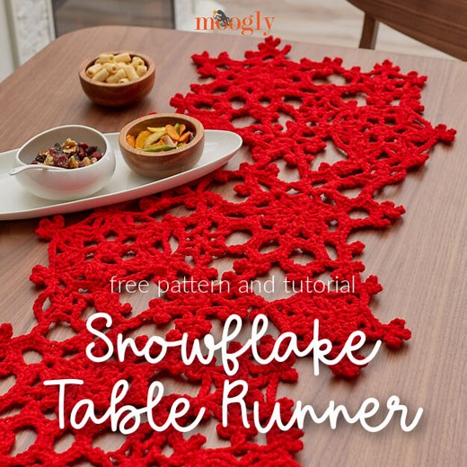 Snowflake Table Runner: Free Pattern and Tutorial