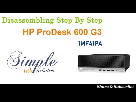 How to Disassemble the HP ProDesk 600 G3 Desktop 1MF41PA, teardown of ProDesk 600 removing M.2 SSD
