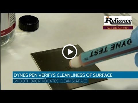 USING ACCU DYNES TEST PEN TO TEST CLEANLINESS