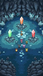 The cave of Evolution ✨ Fanart by PixelAddy 💜 (collaboration post with explicit permission) Instagram: instagram.com/pixeladdy | Luxray