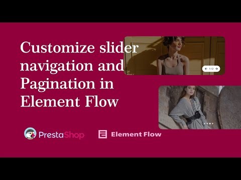 Create custom slider navigation and pagination in Element Flow