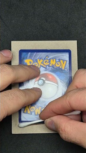 Pokémon Card corner repair. #pokemon #pokemoncards #pokemontcg