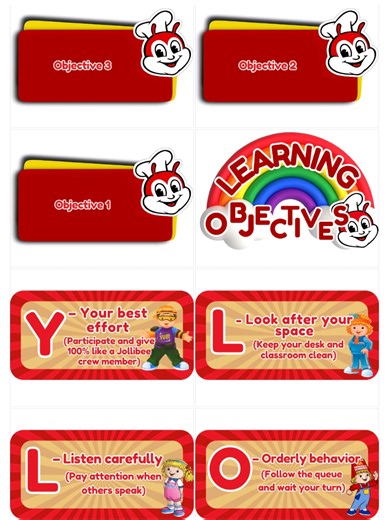 Jollibee-Inspired Classroom Presentation Templates