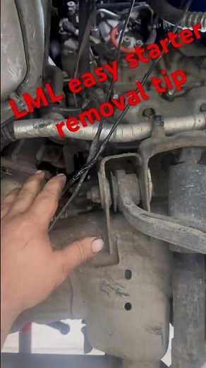 2016 LML Duramax starter removal. EASY!!